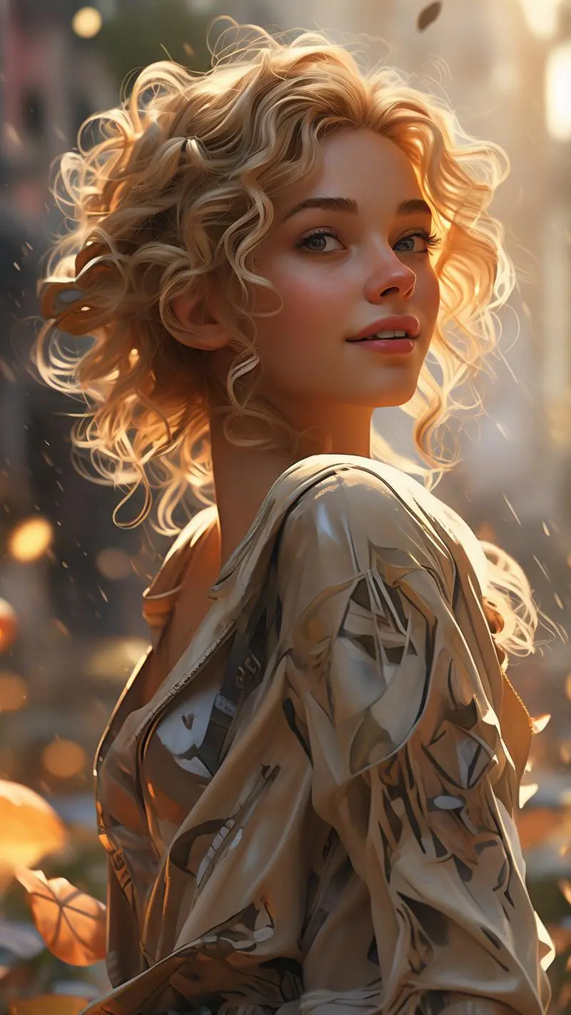 A polished dreamlike portrait displayed in the Eve Sweet AI app preview